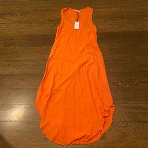 XS Z Supply MIDI Dress Orange